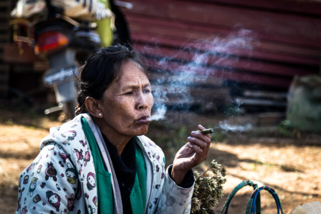 Martkfrau am Inle-See, Myanmar