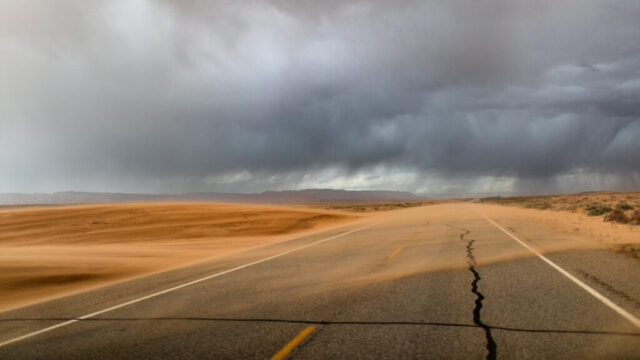 Sandverwehungen, Great Basin Desert, USA